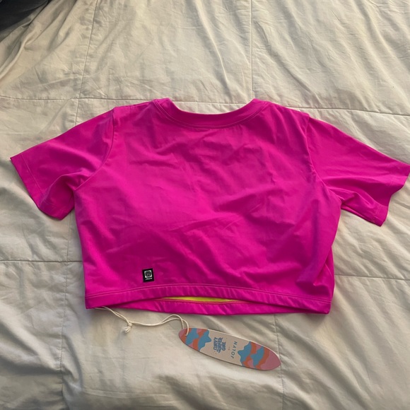 Jolyn Clothing Swim Curvy Surfer Girl X Jolyn Aurora Hot Pink Rash